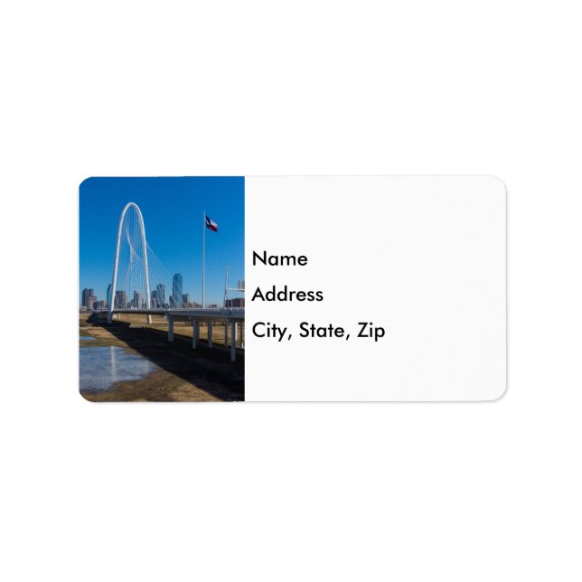 Margaret Hunt Backe Textured Adressetikett (Framsidan)