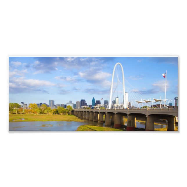 Margaret Hunt Bridge, Dallas, Texas Fototryck (Framsidan)