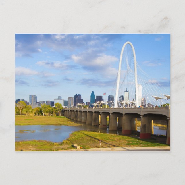 Margaret Hunt Bridge, Dallas, Texas Vykort (Framsida)