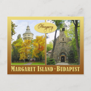 Margaret Island i Budapest, Ungern Vykort