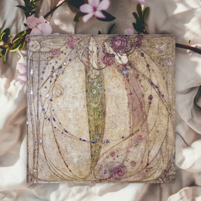 Margaret MacDonald Den röda rosen och den vita ros Kort (Skapare uppladdad)