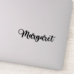 Margaret Namn - Handwrite Calligraphy Klistermärken