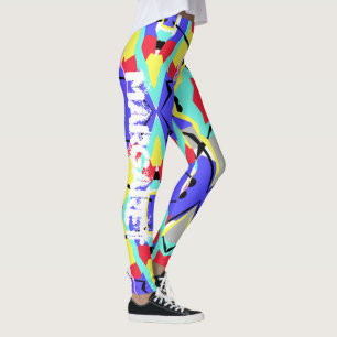 Margaret Pastel Färg Positive Vibes Leggings