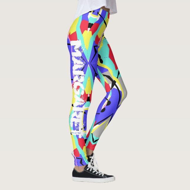 Margaret Pastel Färg Positive Vibes Leggings (Höger)