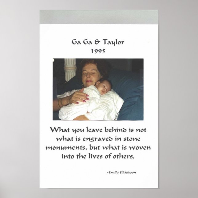 Margaret Reese och Grandson, Taylor Reese Poster (Framsidan)