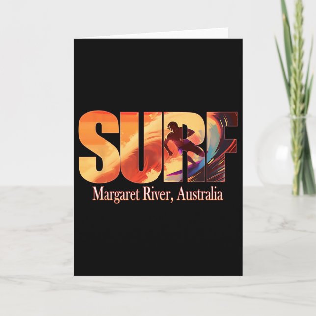 Margaret River, Australia Beach Surfing  Kort (Framsida)