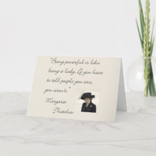 Margaret Thatcher citationstecken "som är Kort