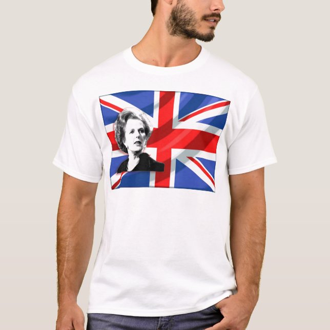 Margaret Thatcher facklig jack T-shirt (Framsida)