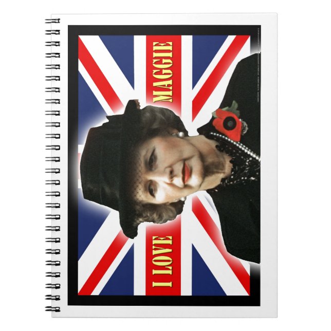 Margaret Thatcher I Kärlek Maggie Anteckningsbok (Framsidan)