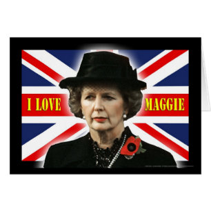 Margaret Thatcher I Kärlek Maggie Hälsningskort