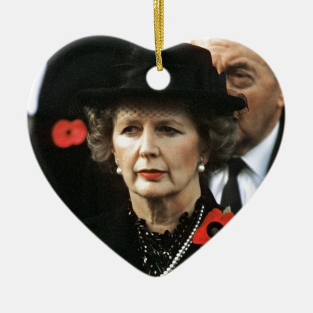 Margaret Thatcher I Kärlek Maggie Julgransprydnad Keramik (Framsidan)