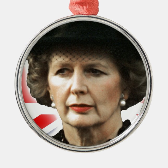 Margaret Thatcher I Kärlek Maggie Julgransprydnad Metall (Framsidan)
