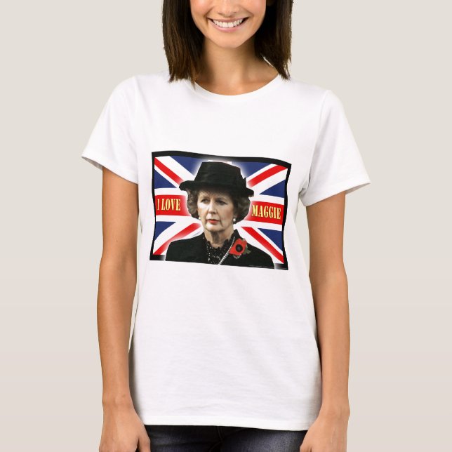 Margaret Thatcher I Kärlek Maggie T Shirt (Framsida)