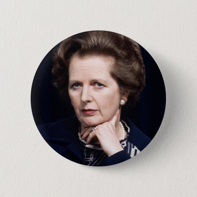 Margaret Thatcher knäppas emblem Knapp (Framsida)