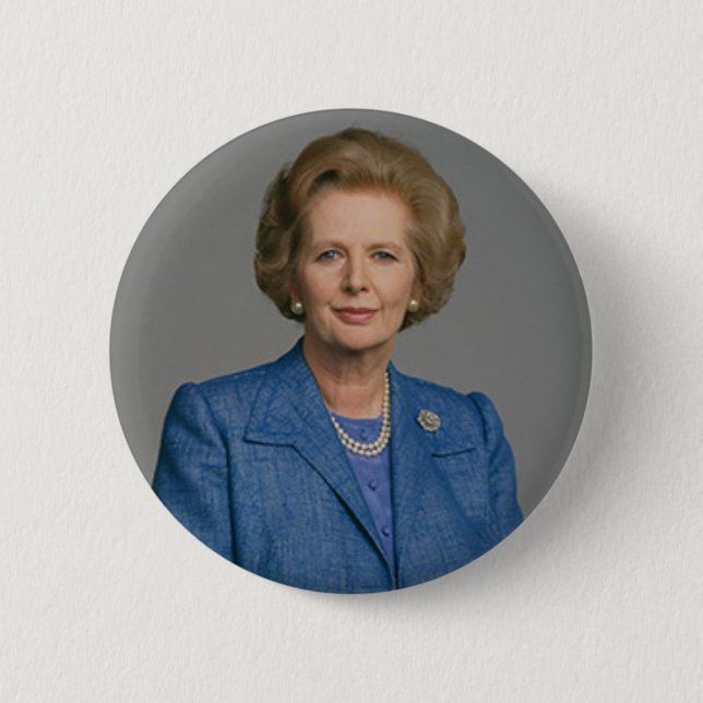 Margaret Thatcher knäppas emblem Knapp (Framsida)