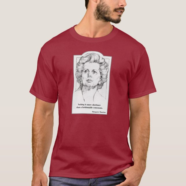 Margaret Thatcher - konsensust-skjorta Tee (Framsida)