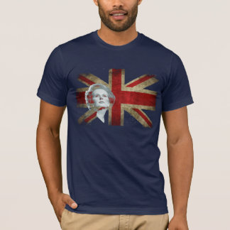 Margaret Thatcher och Förenade kungariket flagga T-shirt