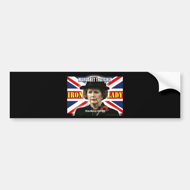 Margaret Thatcher premiärminister Bildekal (Framsidan)