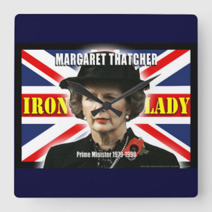 Margaret Thatcher premiärminister Fyrkantig Klocka