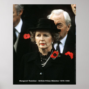 Margaret Thatcher premiärminister Poster