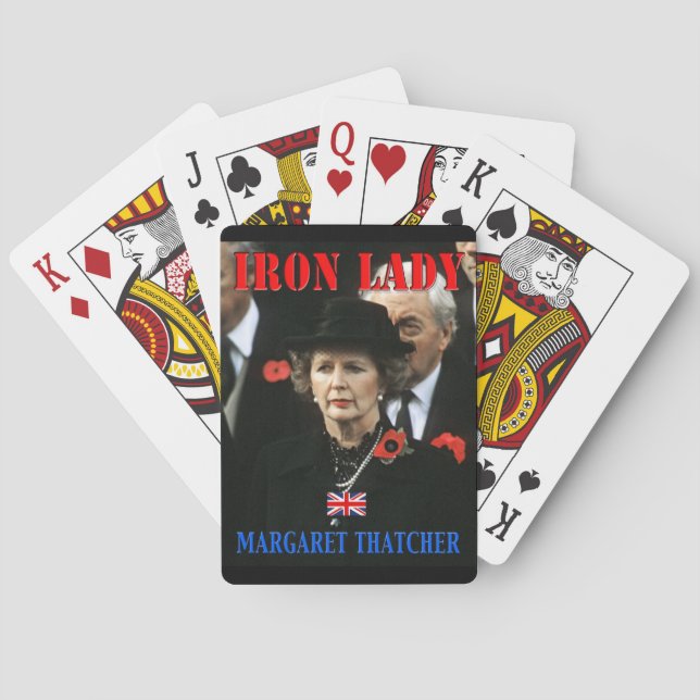 Margaret Thatcher-premiärministern Casinokort (Baksidan)