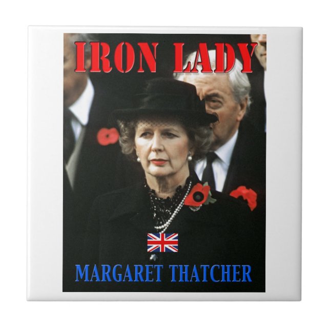 Margaret Thatcher-premiärministern Kakelplatta (Framsidan)