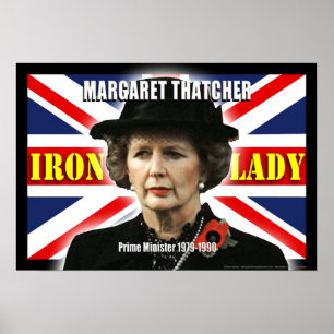 Margaret Thatcher-premiärministern Poster