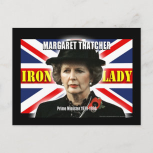 Margaret Thatcher-premiärministern Vykort
