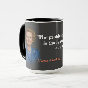 Margaret Thatcher Quote om socialism Mugg