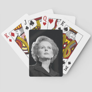 Margaret Thatcher-spelkort (svartvitt) Kortlek