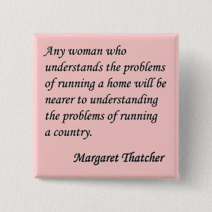 Margaret Thatcher "spring som citationstecknet fö Knapp
