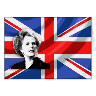 Margaret Thatcher Union Jack Hälsningskort