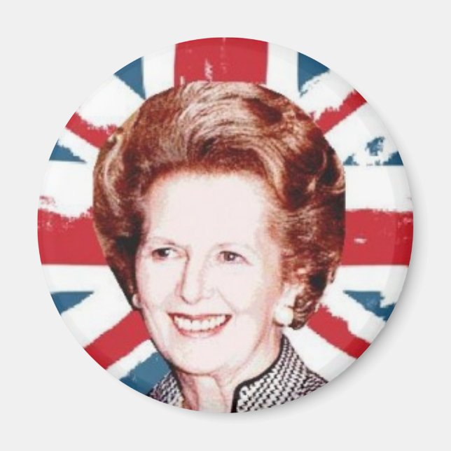 MARGARET THATCHER UNION JACK MAGNET (Framsidan)