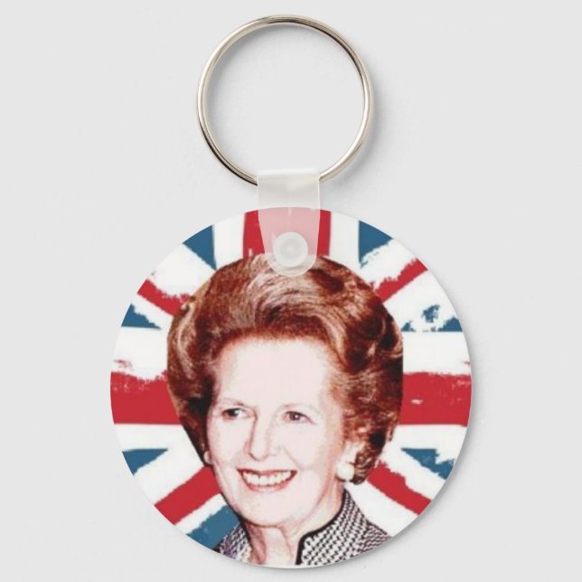 MARGARET THATCHER UNION JACK NYCKELRING (Framsida)