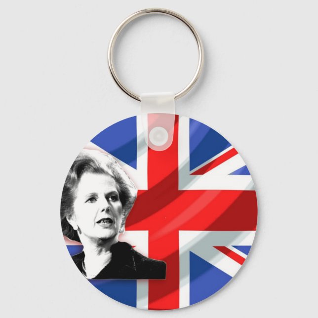 Margaret Thatcher Union Jack Nyckelring (Framsida)