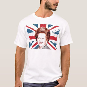 MARGARET THATCHER UNION JACK TEE SHIRT