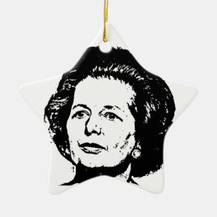 Margaret Thatchers minnen Julgransprydnad Keramik