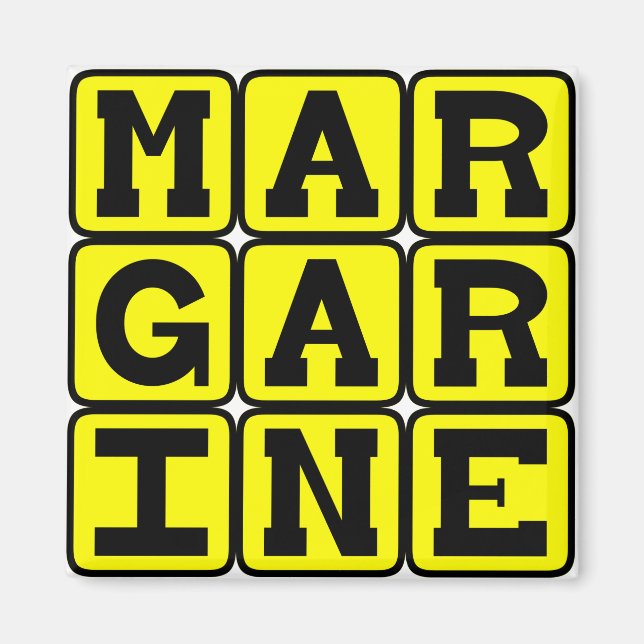 Margarin, smörspridning magnet (Framsidan)