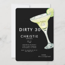 Margarita 30:e överraskningen Black Födelsedagsfes