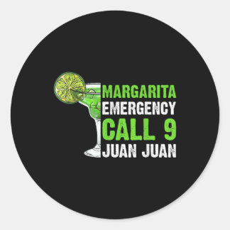 Margarita Akut Call 9 Juan Shirt Runt Klistermärke
