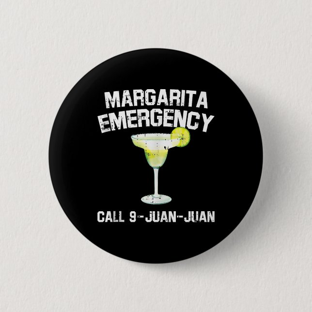 Margarita Akut Mexican Fiesta Funny Cinco De Knapp (Framsida)