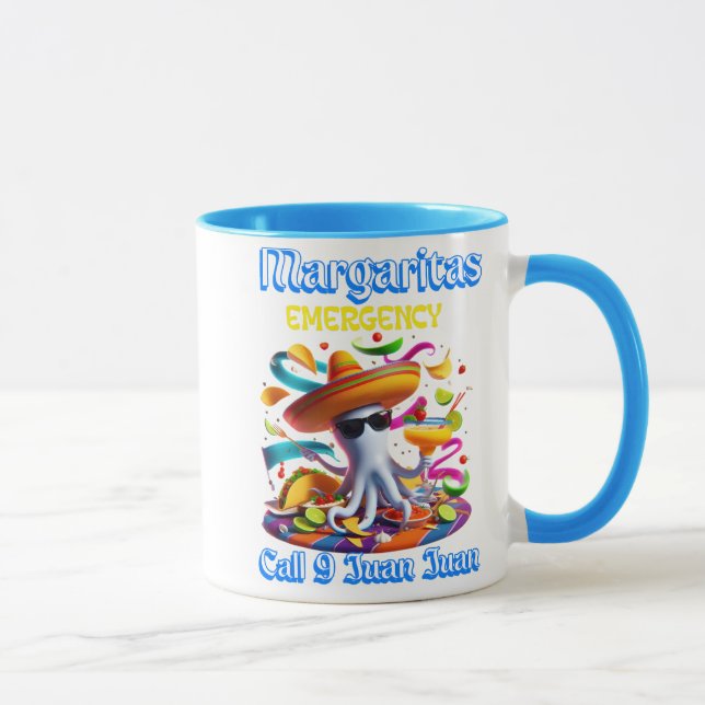 Margarita Akut Sombrero-Wearing Octopus Mugg (Höger)