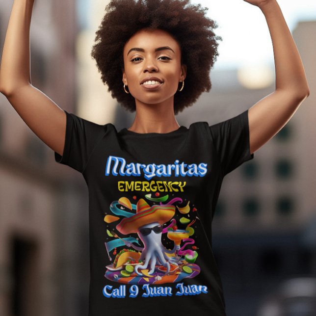 Margarita Akut Sombrero-Wearing Octopus T Shirt (Skapare uppladdad)