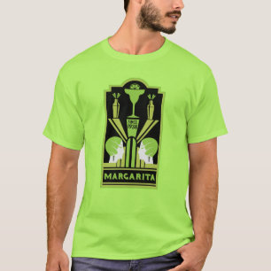 Margarita Art Deco Cocktail T Shirt