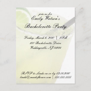 Margarita Bachelorette Party-inbjudningar Inbjudningar