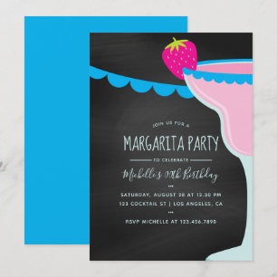 Margarita Birthday Cocktail Party Inbjudningar