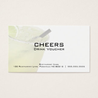 Margarita Business Drink Voucher-kort Visitkort