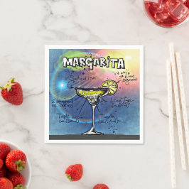 Margarita Cocktail (#9 av 12 Drink Recipe Sets) Pappersservett