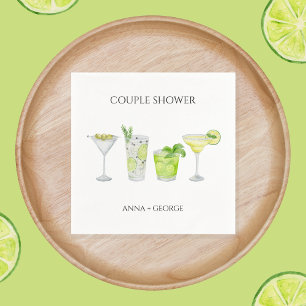 Margarita Cocktail Möhippa Par Shower Pappersservett