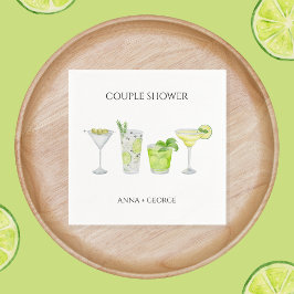 Margarita Cocktail Möhippa Par Shower Pappersservett